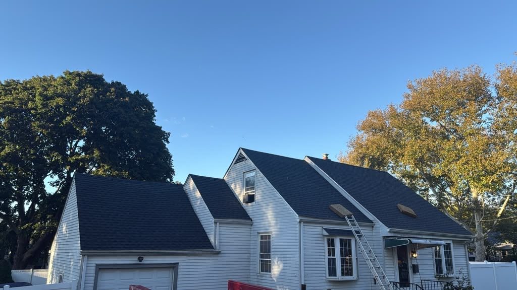 House with a new architectural shingle roof